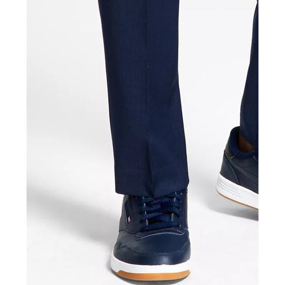 Tommy Hilfiger Men's Blue Wool Stretch Modern-Fit TH-Flex Suit Pants Size 40x30 - Picture 5 of 5